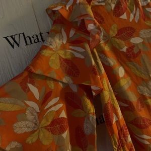 Dress multi color size 18 orange tone
